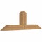 Ekena Millwork Portland Smooth Timber Gable Bracket, Western Red Cedar, 60"W x 20"H x 5 1/2"D x 5 1/2"F, 8/12 Pitch GBW060X20X0606POR00SWR - alternate 5